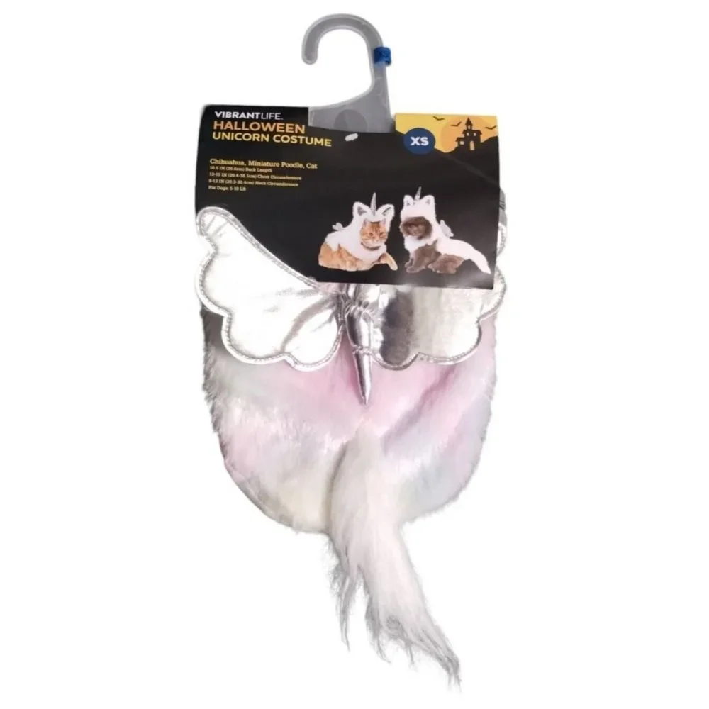 Unicorn Pegacorn Pet Halloween Costume Dog Size XS Vibrant Life New Dress Up